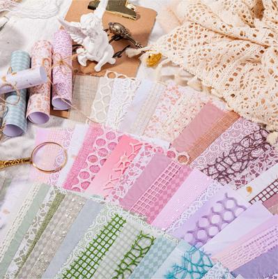 Retro Dream Series Journal DIY Pack: 15 Decorative Background Sheets, 4 Styles