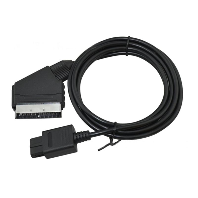 

for N64 NGC SFC RGB AV Scart Cable 1.8M AV Cord for NTSC Super Gamicom Gamecube Console Extend Line Game Audio Video Cable