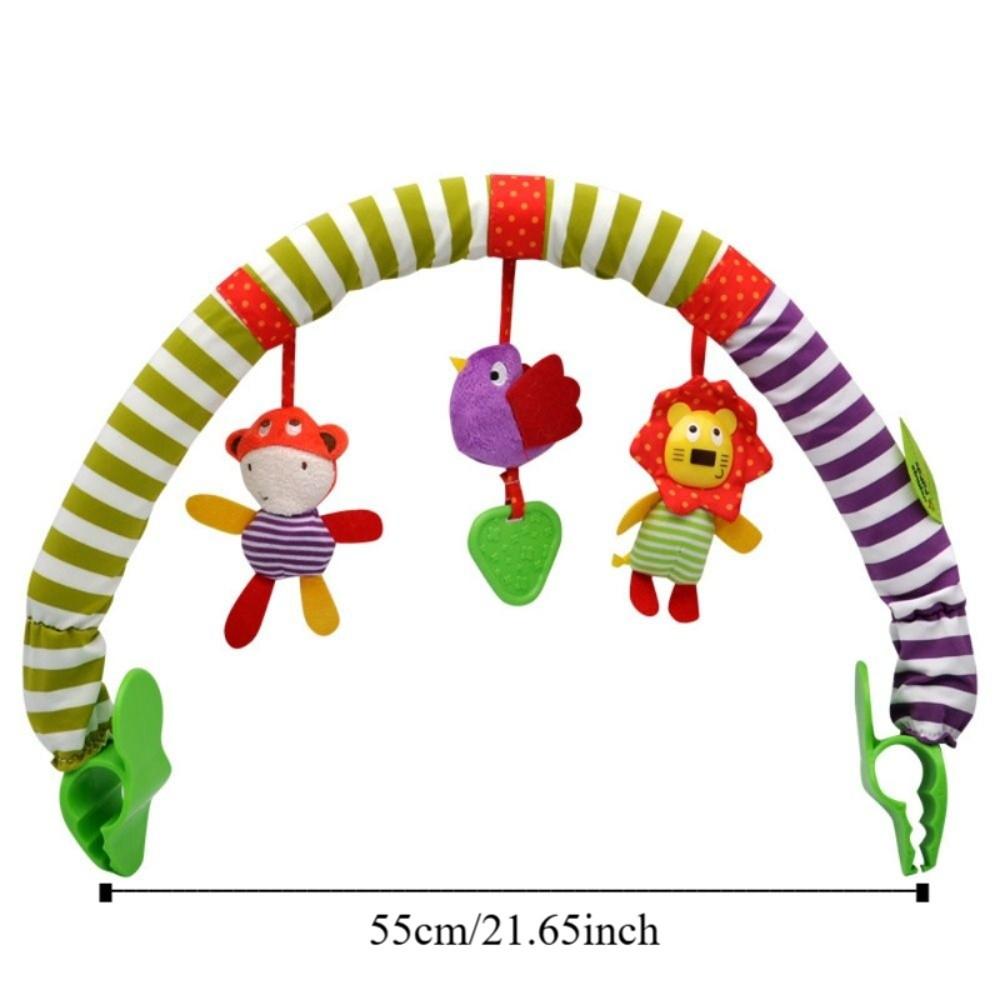 Early Education Crib Rattles Music Plush Toys Baby Sensory Hanging Rattles  Baby Crib