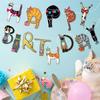 Cat Birthday Garland, Cat-Themed "Happy Birthday" Banner - Colorful and Fun Party Decoration for Kitten Lovers - Funny Kittens Garland