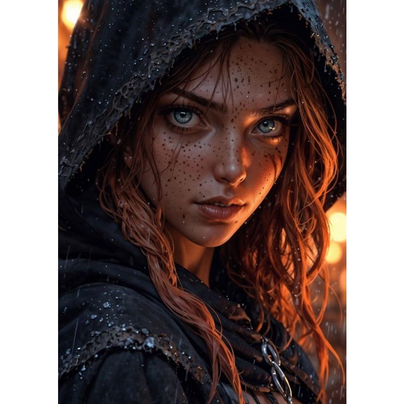 Surrealistic Game Anime Girl Fashion Sexy Girl Portrait Artwork Poster Canvas Paintings Wall Art Pictures Home Decor