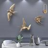 3D Flying Bird Wall Art Realistic Feather Sculpture Metal Wall Decor for Living Room Modern Home Office Decoration Gift