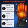 Unisex Fleece Heated Gloves for Men Women Cold Weather 3 Temperature Adjustable Cordless