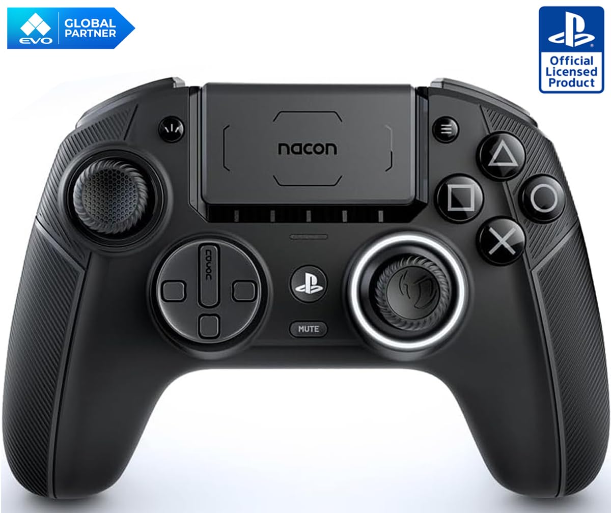

Ліцензований контролер NACON REVOLUTION5 Pro з однорічною гарантією [] [Продукт SONY] (Чорний) [Сумісність PS5, PS4, ПК] (PS5RP5JP) чорний