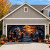292. Halloween Garage Door Decorations Cover 16x7ft, Large Realistic Hanging Cozy ...
