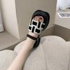 Fashion Woman Slippers Height On Word Slides Open Toe Indoor Sandals Outside Platform Beach Shoes for Women Trend New Fashion Shoe Y I W