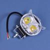 Dual Color Motorcycle Headlight Owl Design Auxiliary Spotlights Motorbike Scooter Lights