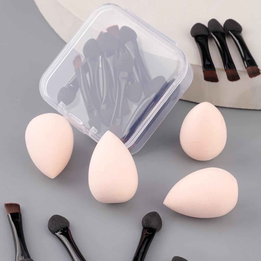 10 Pcs Small Makeup Brush Eyeshadow Applicator Double Sided Eyeshadow Brushes