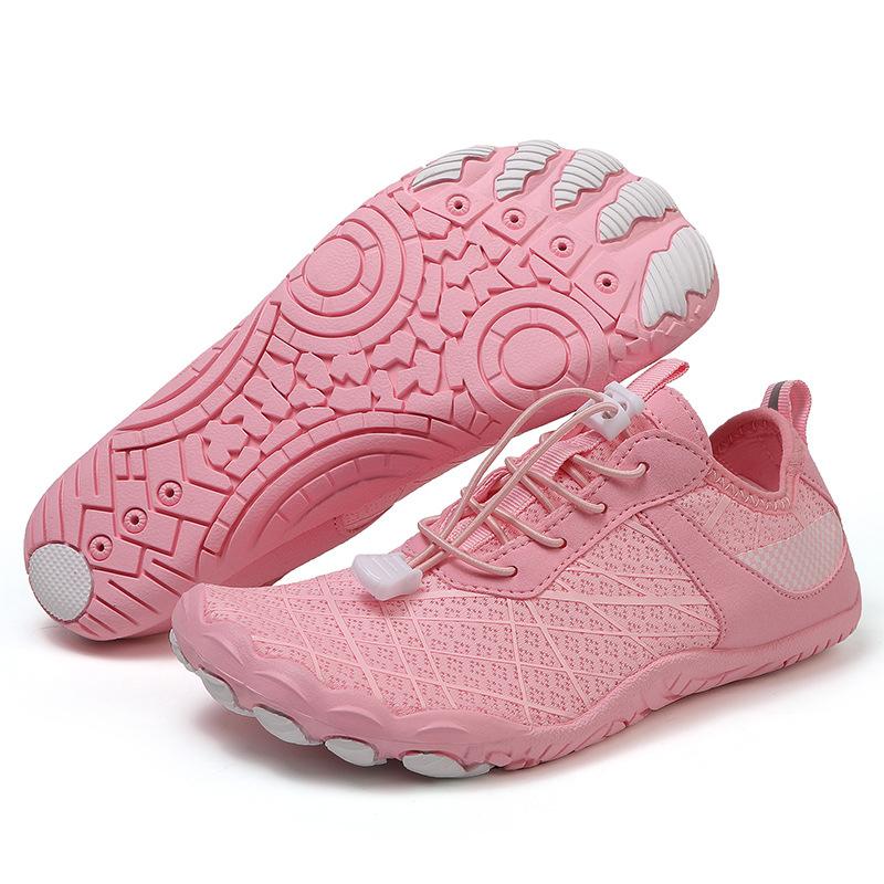 

Уличная обувь для плавания босиком на пляже, фитнес, йога, обувь для скакалки, мужская и женская обувь с пятью пальцами, обувь для водных видов спорта 43 розовый