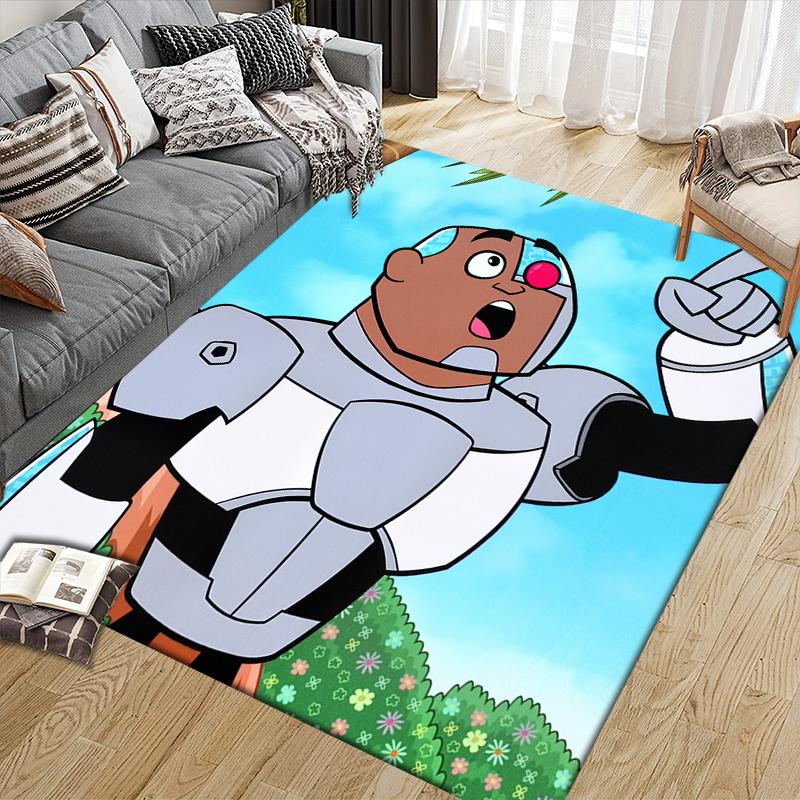 Cyborg Square Area Rug, Non-Slip Floor Mat for Home Bedroom, Perfect Gift for Fans.chl