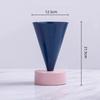 Creative Metallic Colored Vase Geometric Triangle Flower Vase Flower Arrangement Accessories Terrarium Home Decoration