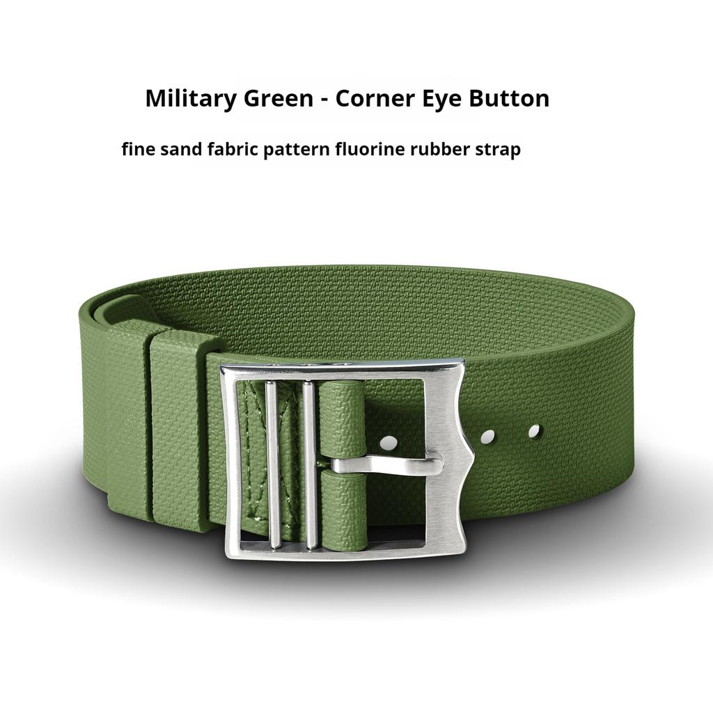 20mm 21mm 22mm FKM Universal Fluororubber Watch Strap For Tudor BlackBay Omega Seamaster IWC Longines Rolex Belt Watch Band