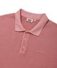 WACKY WILLY Pigment-Dyed Collared T-Shirt Pink