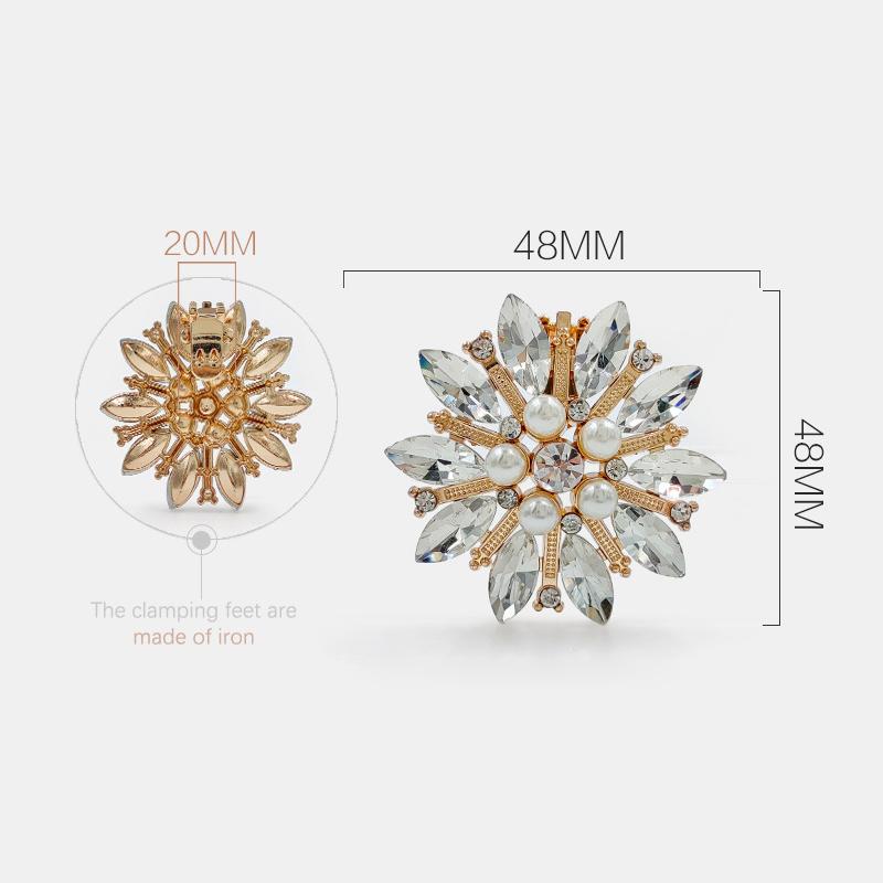 

1Pcs Detachable Shiny High Heels Clips Bride Shoes Decoration For Women Girls Fashion Rhinestones Shoes Buckle Accessories Gifts золотий