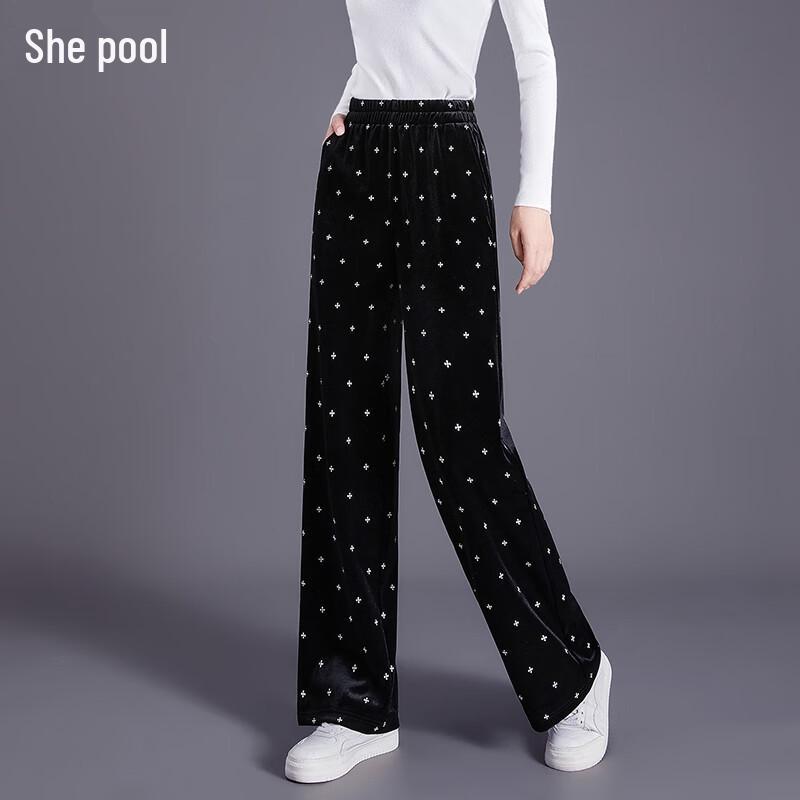 

Женские вельветовые брюки Tachi с высокой посадкой, эластичной талией и прямыми штанинами S