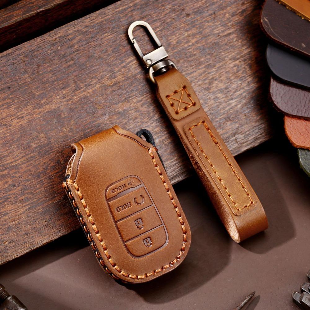 Genuine Leather Key Cover for Honda Keys North America Exclusive Key Holder for Honda Vehicles