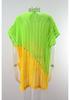 2026 Women’s Rainbow Color Block Ice Silk Beach Cover-Up Cardigan