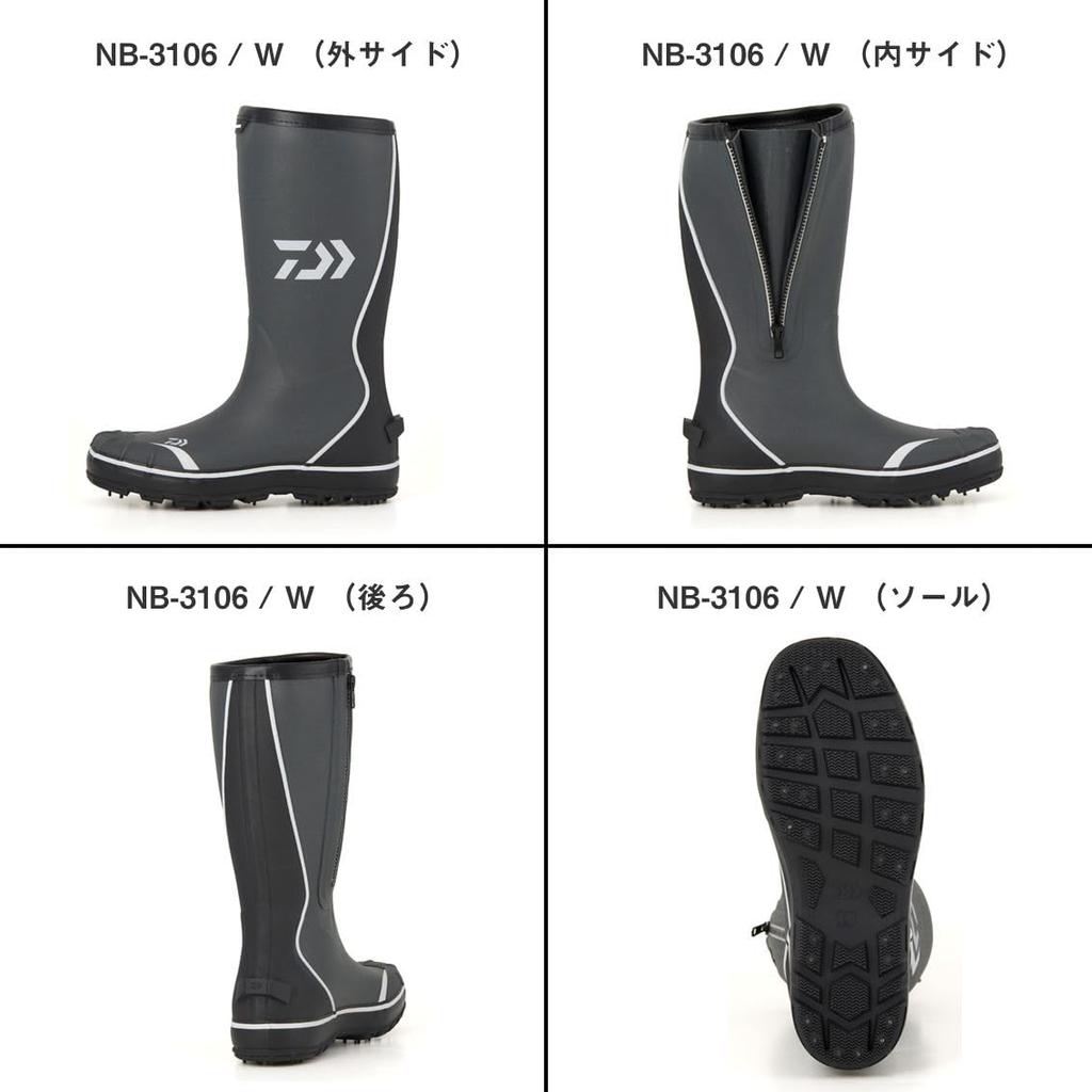 DAIWA Fishing Boots Gray LL NB-3106W (Wide)