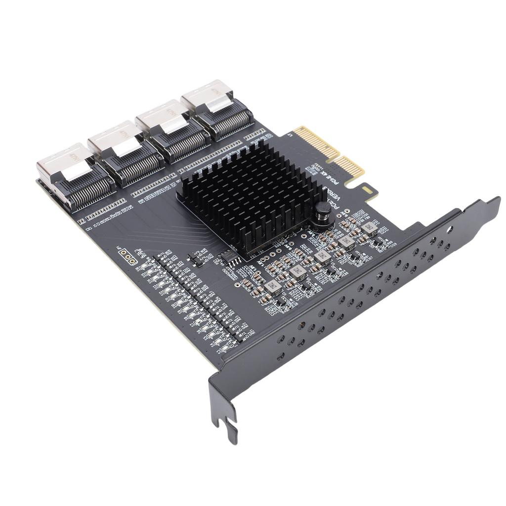 PCIE To 4 Port SFF 8087 Adapter PCIE 3.0 X4 Expansion Card Support for 10 11 2003 System