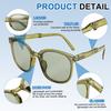 Unisex PC Foldable Trendy Original Box Suitable for and Sun Olive Green [uxcell] Sunglasses, Material, Model, Design, Included, Driving, Shopping,
