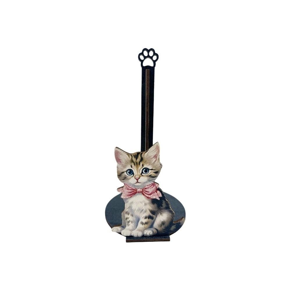 Adorable Tissue Holder Kitten Chef Puppy Roll Paper Standing Rack Chihuahua Cat Food Wrap Storage Rack Tea/Garden Party