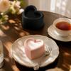 Heart Shaped Single Cavity Silicone Mold for French Mousse Cake Baking Mold Candle Mold Plaster Resin Mold with Grid Pattern