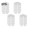 10/20Pcs 3 Compartment Condiment Containers with Lids Reusable Small Sauce Dipping Containers Mini Snack Containers for Kids Adults