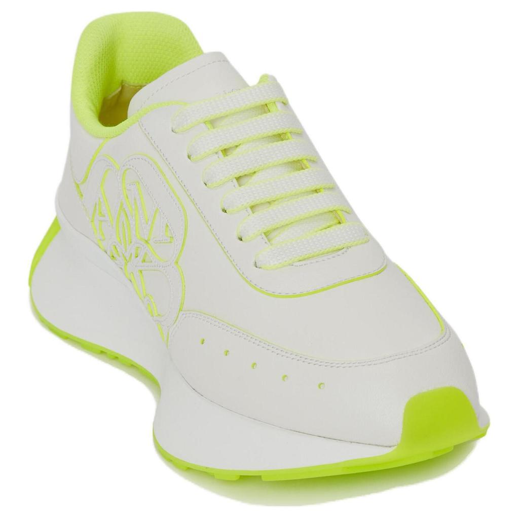 Alexander Mcqueen Sprint Runner 'White Acid Yellow' Women's 718361WIC9D8954