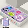 Blended Colorful Stars Pattern Case For iPhone 17 Pro Max Magnetic For Magsafe Silicone Cover For iPhone 16 Pro Max Funda iPhone 15 14 13 12 11 16E