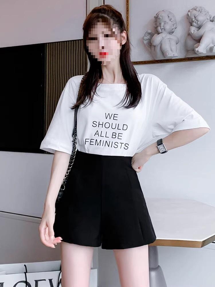 

Women s High Waist Slimming Korean Style Shorts 5XL чорний