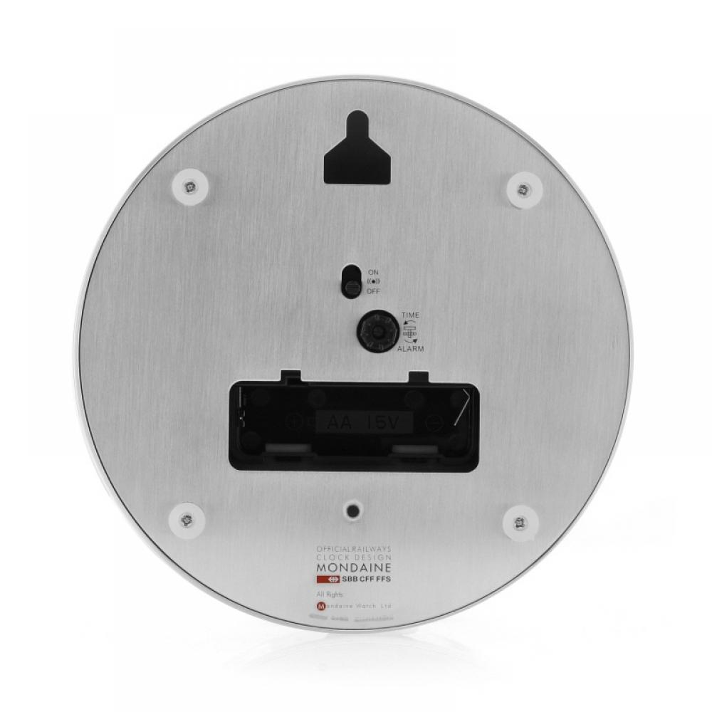 Mondaine A997.mcal.16sbb Alarm Mini Wall Clock Public Desk Clock