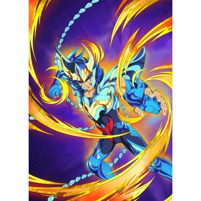 Klassische Anime Saint Seiya Poster Drucke Japan Cartoon Jungfrau Goldener Ritter Leinwandbild Wandkunst Bild Wohnzimmer Heimdekoration