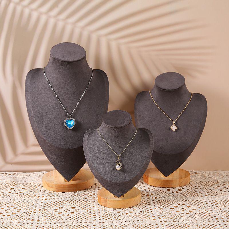 Solid Wood Necklace Display Stand for Night Market Jewelry Stall