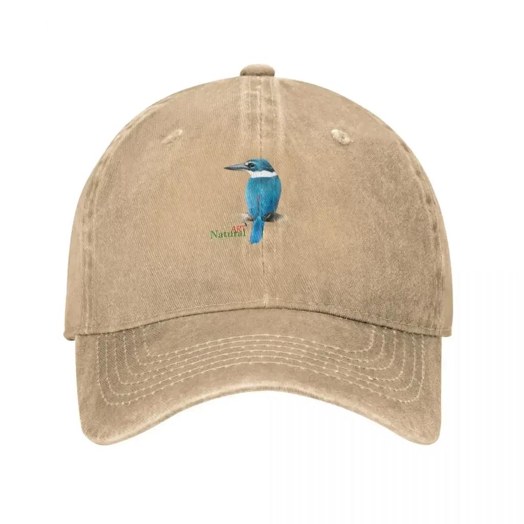 White-collared Kingfisher Baseball Cap hard hat Golf Cap Gentleman Hat Women's Hats Men's