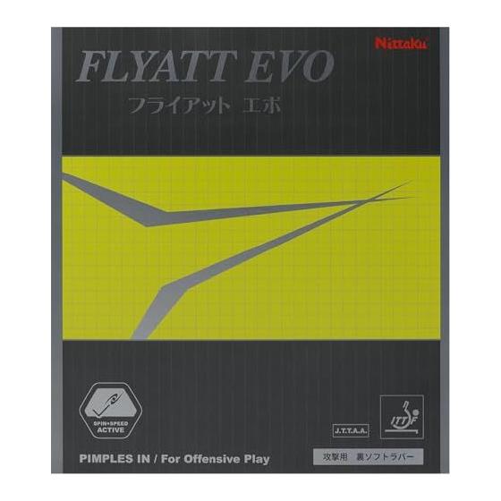 Used New Nittaku Table Tennis Rubber Flyat EVO Red Thick NR-8122