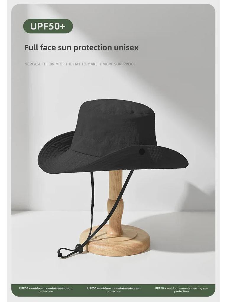 Damen Schnelltrocknender Wasserdichter Fischerhut - Japanischer Stil, Sonnenschutz, Modischer Flacher Top-Beckenhut für Outdoor-Aktivitäten