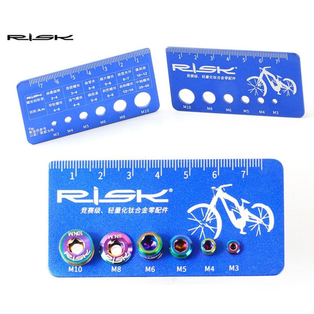

Bolts Screws Size Checker Measurement Card Screw Nut Thread Bike Screw Bolt Measuring Ruler Gauge
