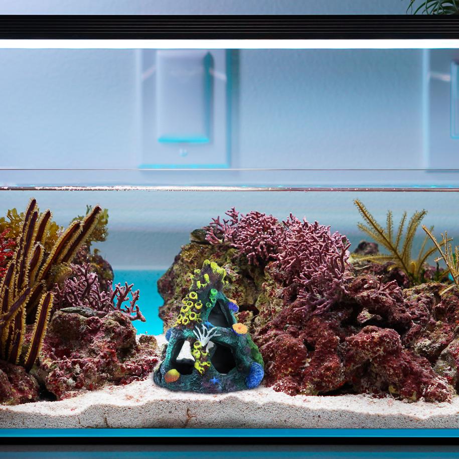 Multi-Colored Artificial Coral Reef Decoration - Marine Enhancement, Vibrant Resin Aquarium Decoration, Aquarium Accessories