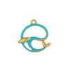 CARLIDANA New Design Non Tarnish Beach Charm Stainless Steel Dolphin Gold Color Starfish Fish Oil Drop Charms for Jewelry Making