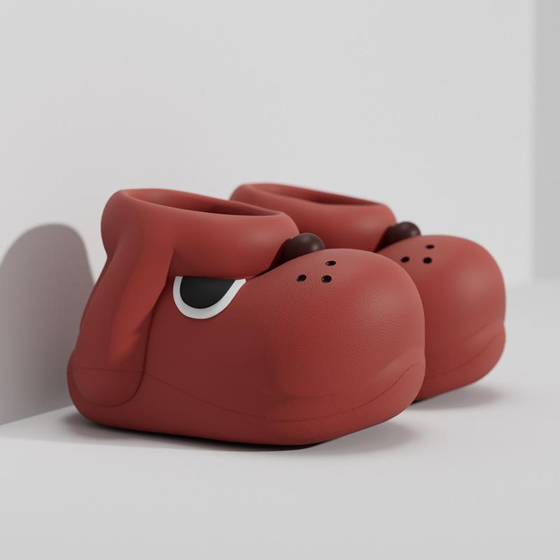 

Chikoku щенячьи резиновые сапоги женские милые для улицы нескользящие удобные на толстой подошве для ходьбы по ручьям короткие сапоги водонепроницаемые тапочки женские 39 [positive code] красный