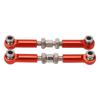 2PCS RC Steering Link Rod Servo Pull Linkage Arm Aluminium Alloy RC Car Parts For MJX 14210 14209 16208 16209 1/14 Red