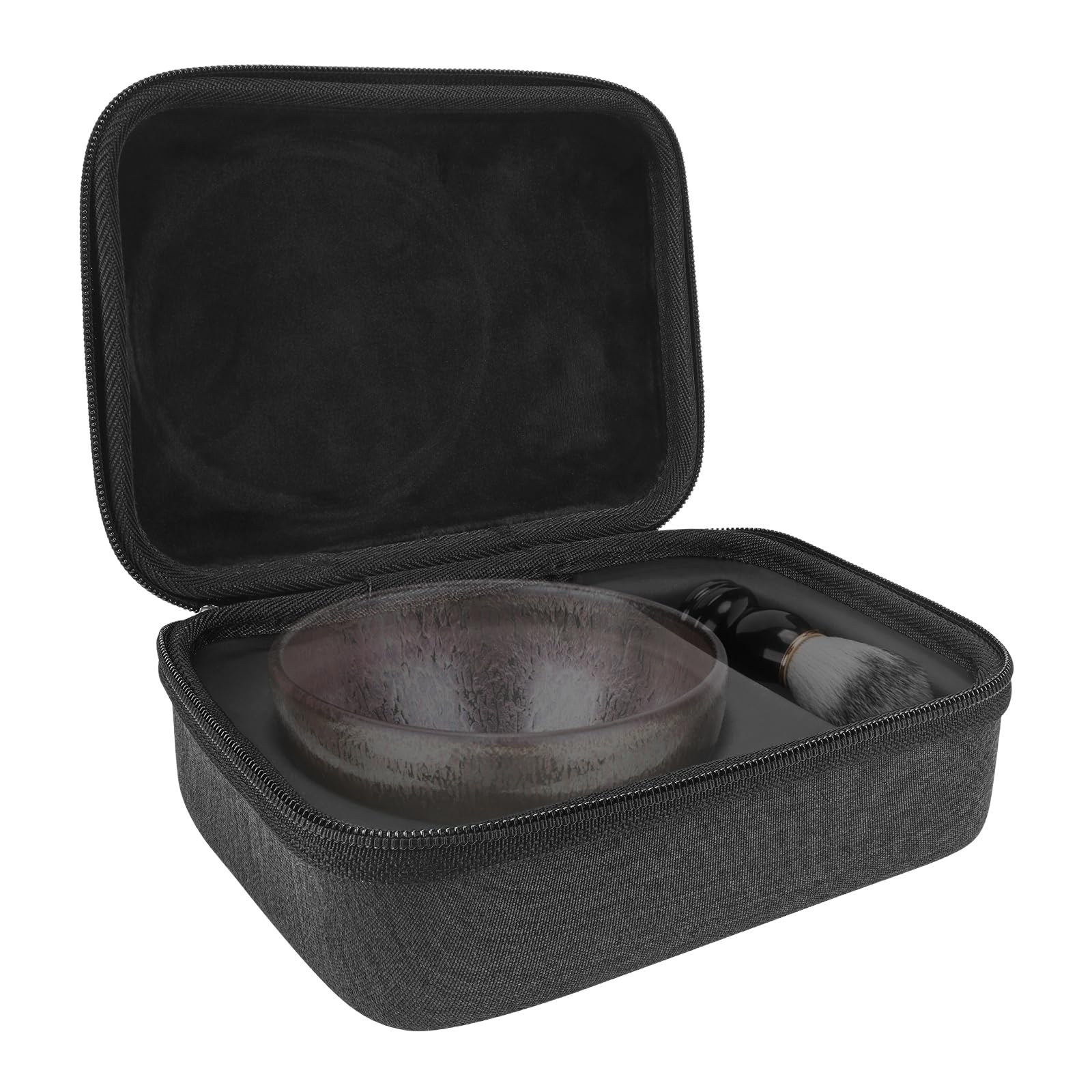 

Linkidea Travel Shaving Bowl & Brush Hard Case, Protective Storage for Shaving Soap Bowl and Brush, Portable Wet Shaving Organizer, Compatible with Vi