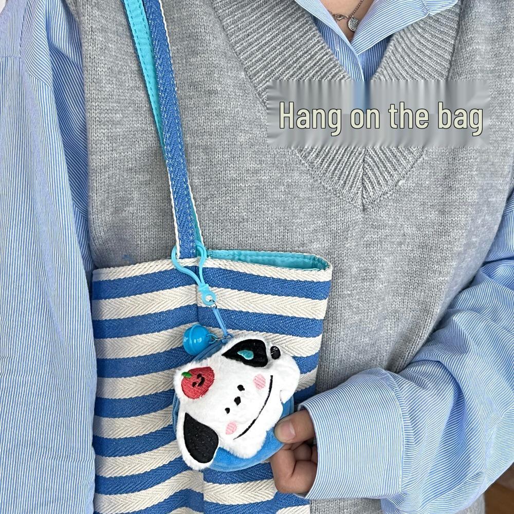 Creative Plush Coin Purse: Multifunctional Earphone, Lipstick, and Keychain Storage Pendant