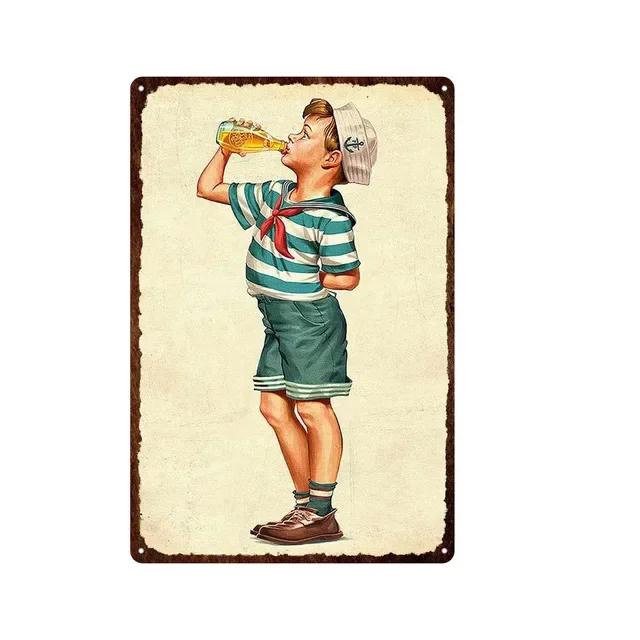Vintage KitCat Tin Sign  Retro Metal Wall Art Decor for Bar Club Man Cave  Perfect Wall Poster Plaque for Home Decoration