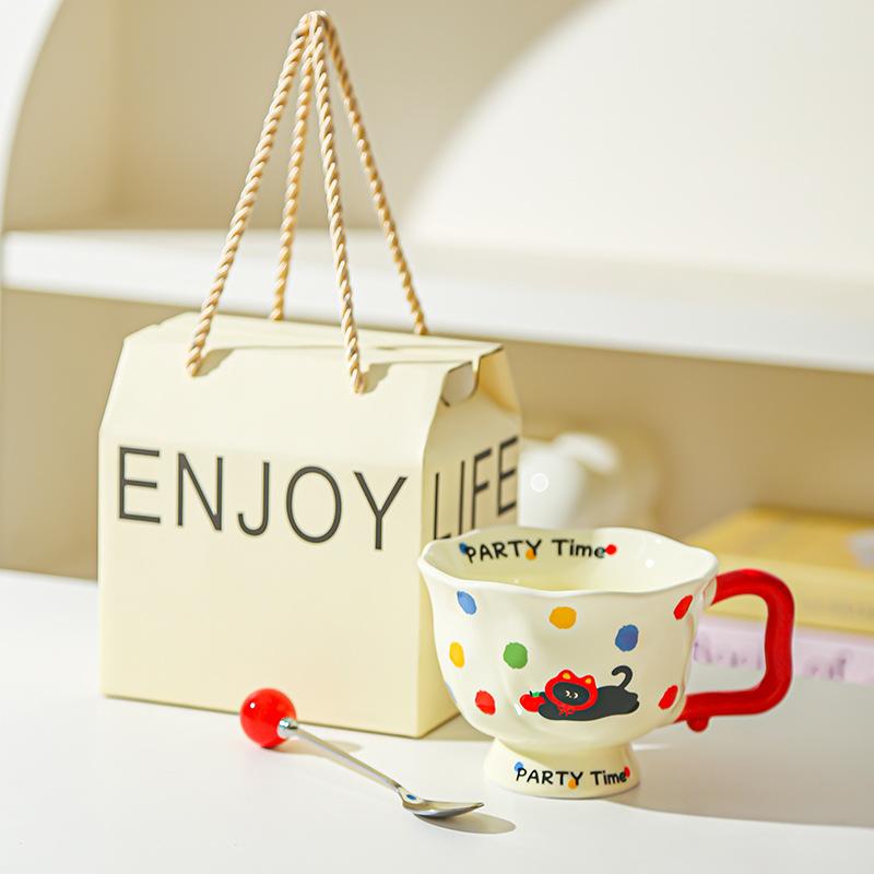 Creative Fashion Ceramic Mug Office Gift Home Cup Coffee Cup Water Cup Breakfast Cup Happy Birthday