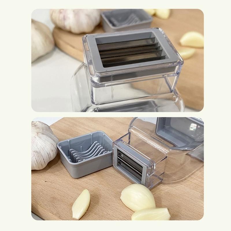 Garlic Press Garlic Slicer Kitchen Tool Stainless Steel Texture Garlic Cutter
