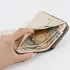 Parsons Club Women's Bifold Wallet, Large Capacity, Round Zipper, with Card Case, Lucky, Financial Luck, Octagonal Brooch, Feng Shui, Lucky Wallet,
