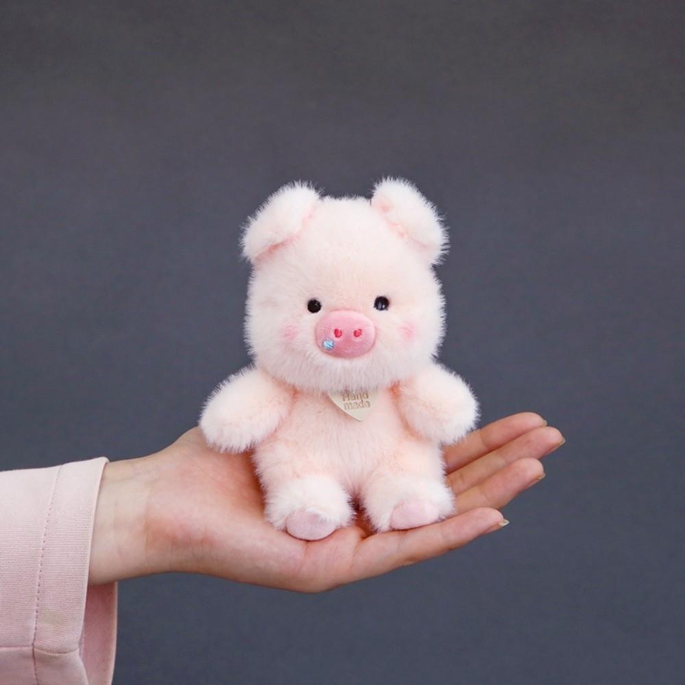 Chubby Plush Pig Keychain Cute Bag Hanging Bag Charm Stuffed Pig Pendant  Bag Key Decoration