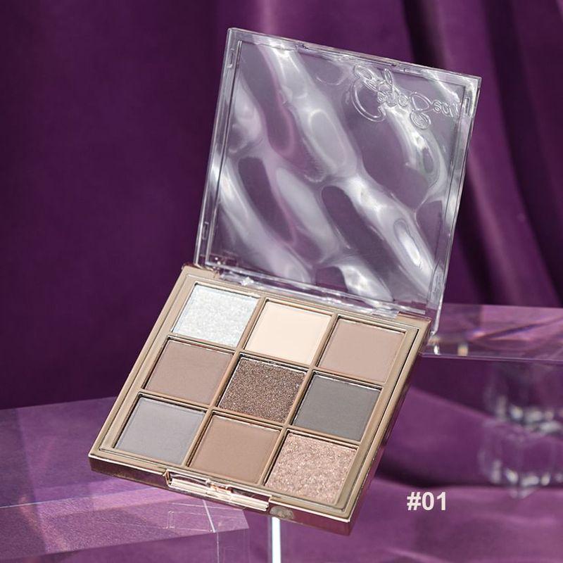 Gege Bear - Light Phantom 9 Colors Eyeshadow Palette - 4 Types