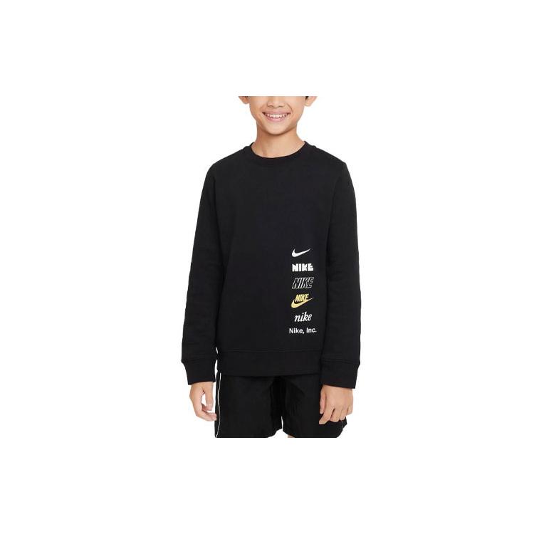 New Nike Sweatshirt Sportswear Black Kids' DX5162-010